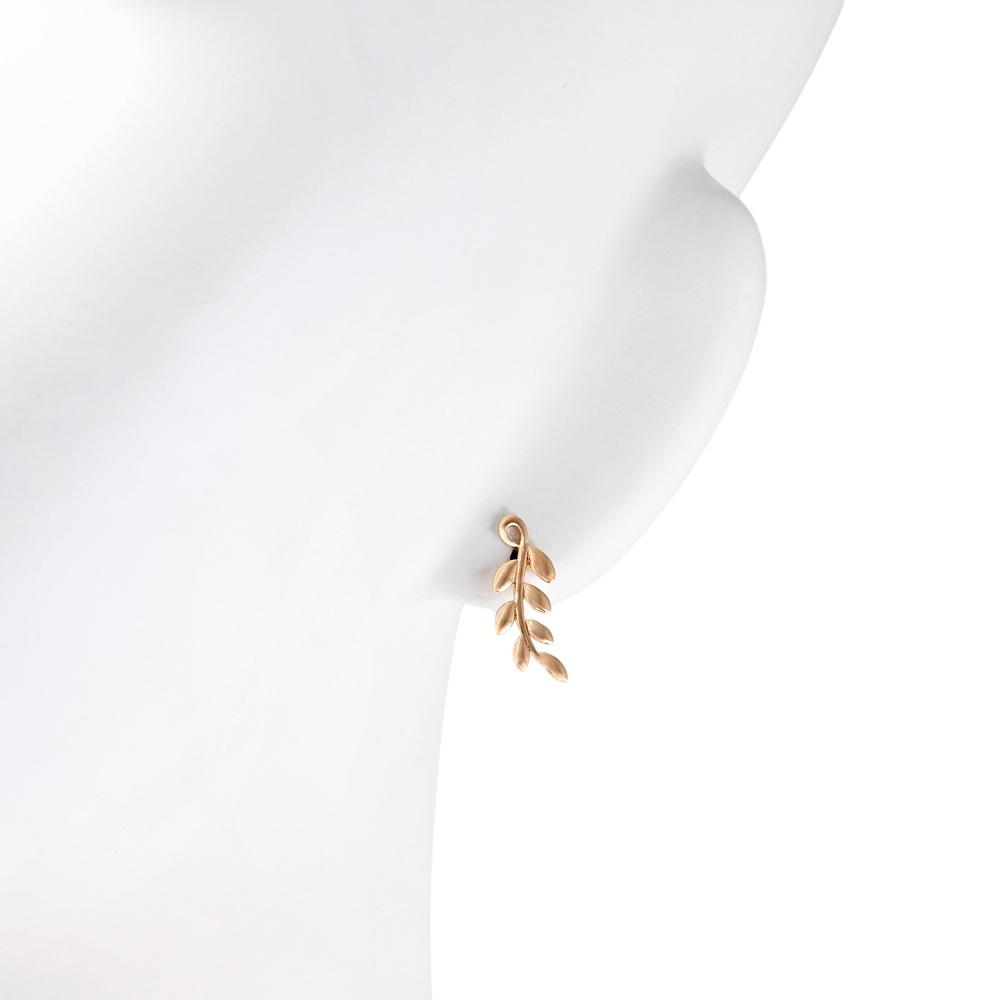 Tiffany & Co. Paloma Picasso Olive Leaf Climber Earrings 18K Rose Gold 60702578