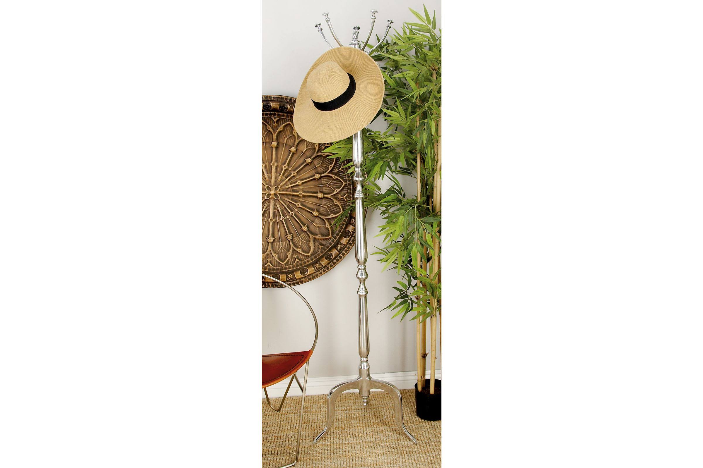 Benzara Unique and Classic Metal Coat Rack with Simple Hook