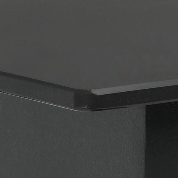 vidaXL Patio Dining Table Black 31.5