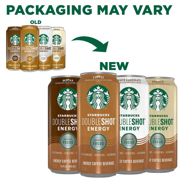 Starbucks Doubleshot Energy Espresso Coffee Vanilla 15 oz Cans (12 Pack)