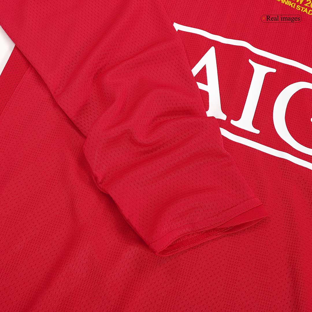 Retro Soccer Jersey ROONEY #10 Manchester United Home Long Sleeve 2007/08 - UCL Final