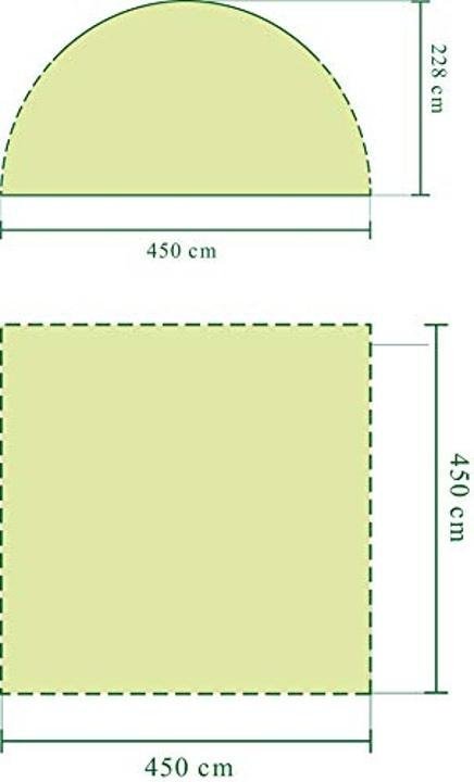 coleman-Gazebo Event Shelter XL 4.5 x 4.5 m for Festivals, Garden and Camping, Sturdy Steel Poles Construction, Large Event Tent with Sun Protection SPF 50+
