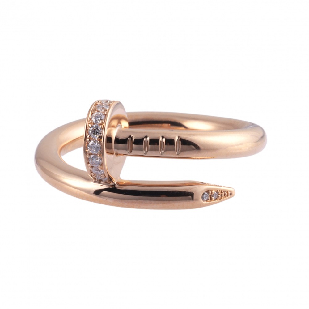 Cartier Juste un Clou Ring 18K Rose Gold Diamond B4094800
