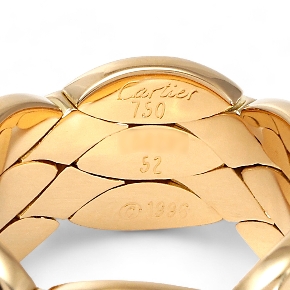 Cartier Jansian Ring 18K Yellow Gold