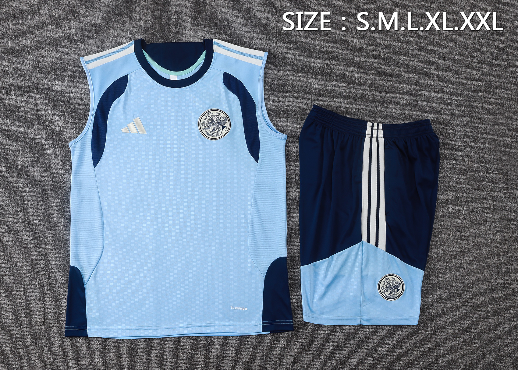 Ajax 26/27 Sleeveless Training Suit-Blue 3