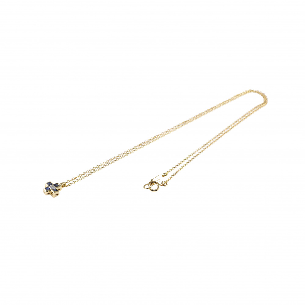 Tiffany & Co. Tiffany Roman Cross K18YG Yellow Gold Necklace