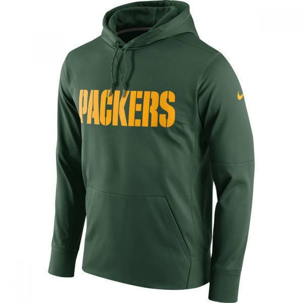 Men's Green Bay Packers Green Club Therma NFL Pullover Hoodie