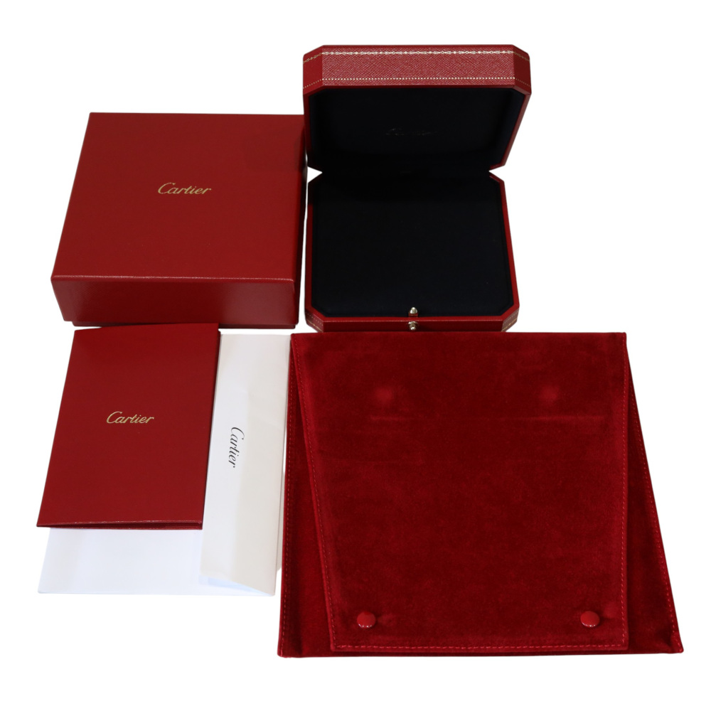Cartier Trinity Cushion Semi-pavé Necklace Tri-Gold Diamond N7424481
