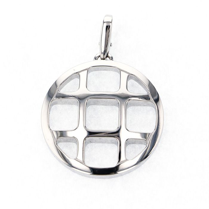 Cartier Pasha Grid K18WG White Gold Pendant Top Necklace