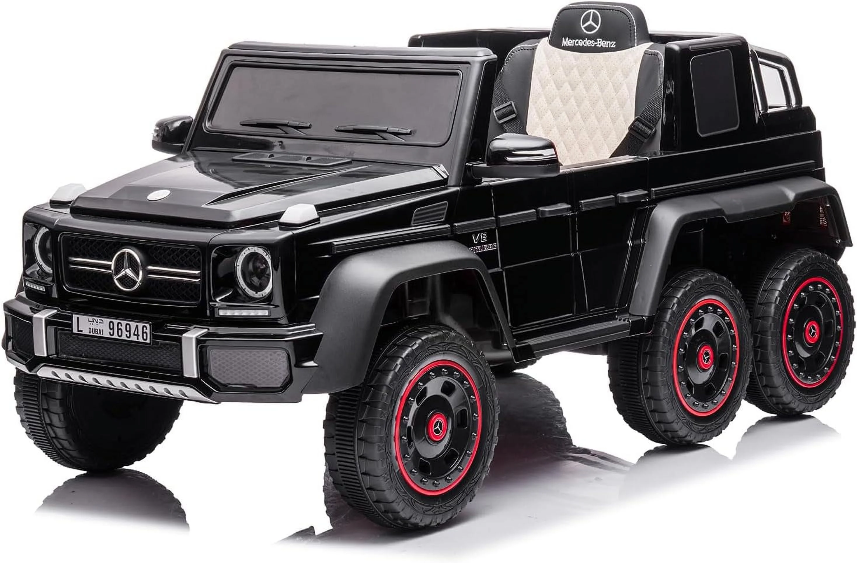 Yiteng Power Toddler Wheels Car, 24V Electric Ride on Kids Car for Toddlers Ages 3-8 Years, 6 Wheels Mercedes-Benz Baby Vhicle with Remote Control Music&Lights, Boys&Girls Birthday Gift (Black)