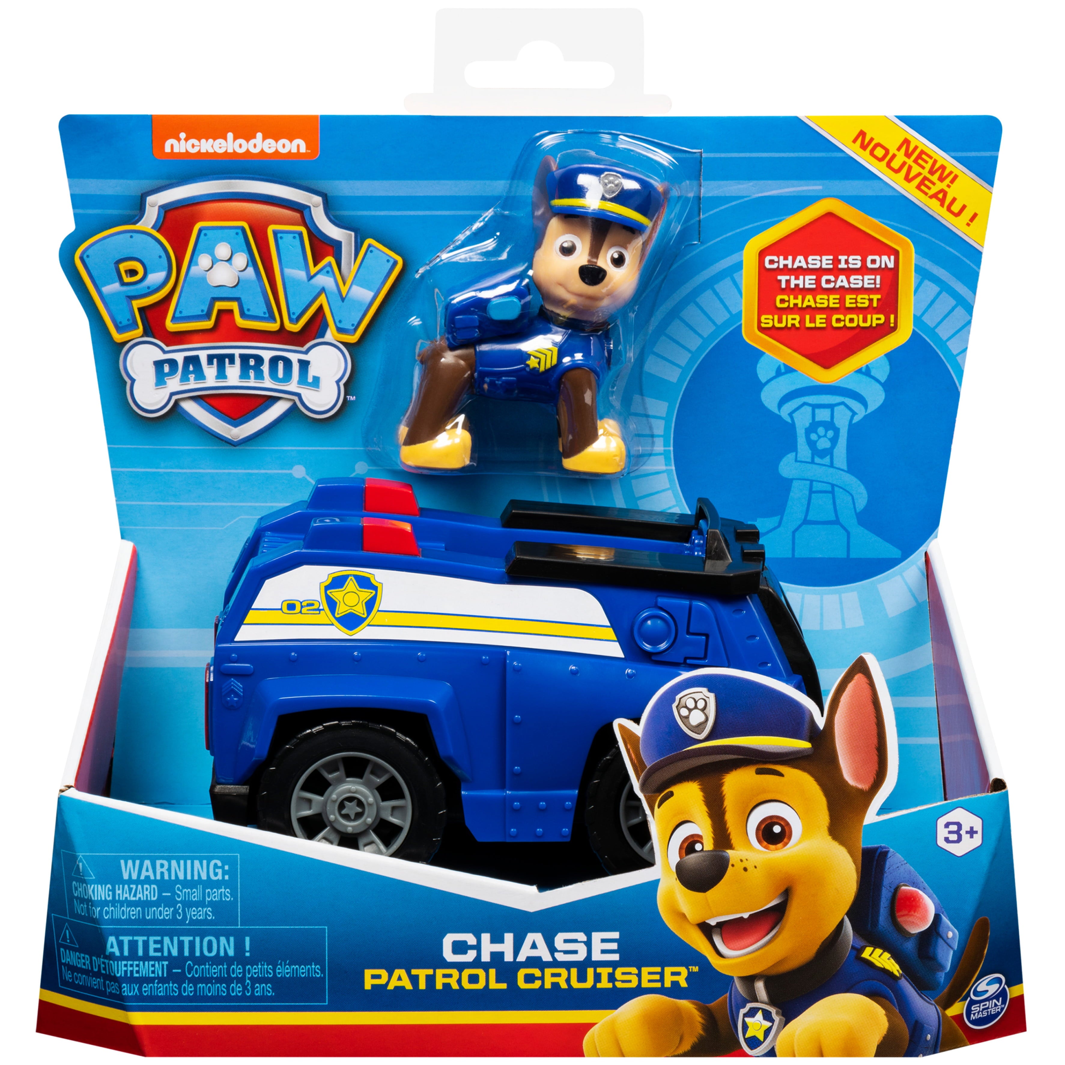 PAW Patrol, Chase’s Patrol Cruiser Vehicle with Collectible Figure