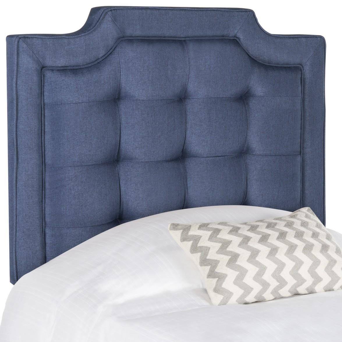 Safavieh Sapphire Tufted Velvet Headboard - White - Full