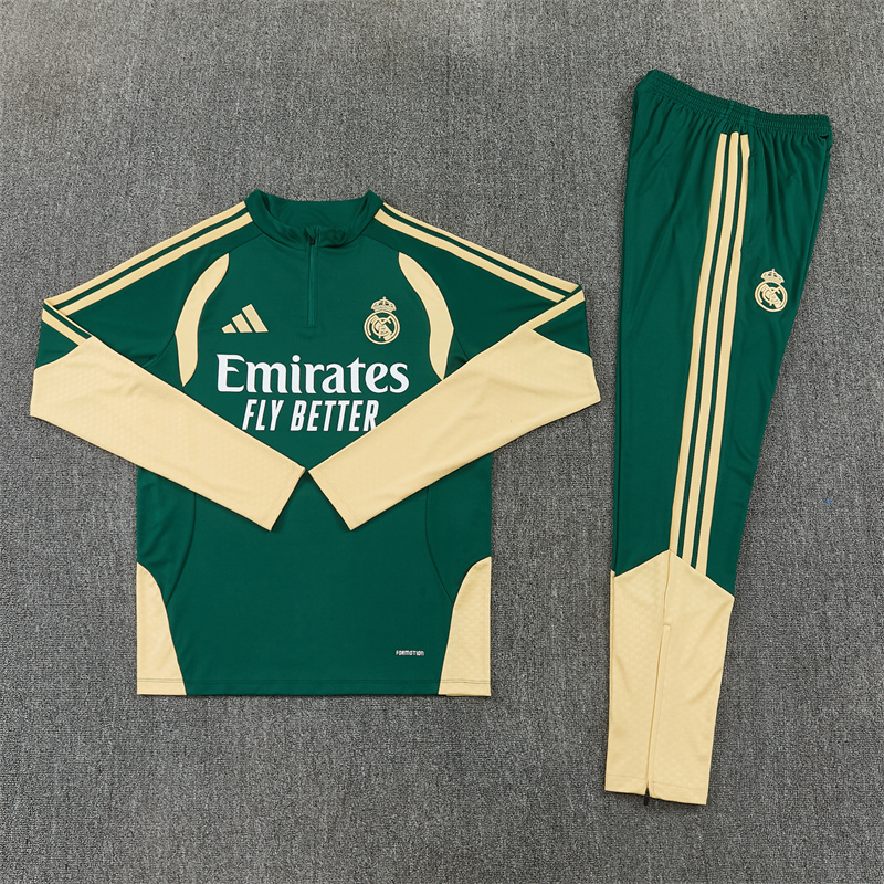 Adult / Kids 2627 Real Madrid Half Zipper Training Suit