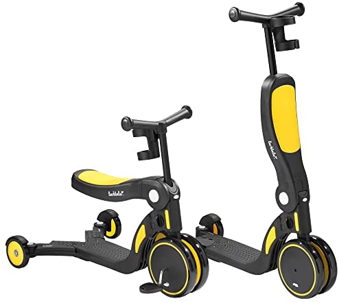 Larktale Scoobi Scooter | 5-in-1 Folding Scooter for  Three Wheel Scooter and Kick Bike Configurations