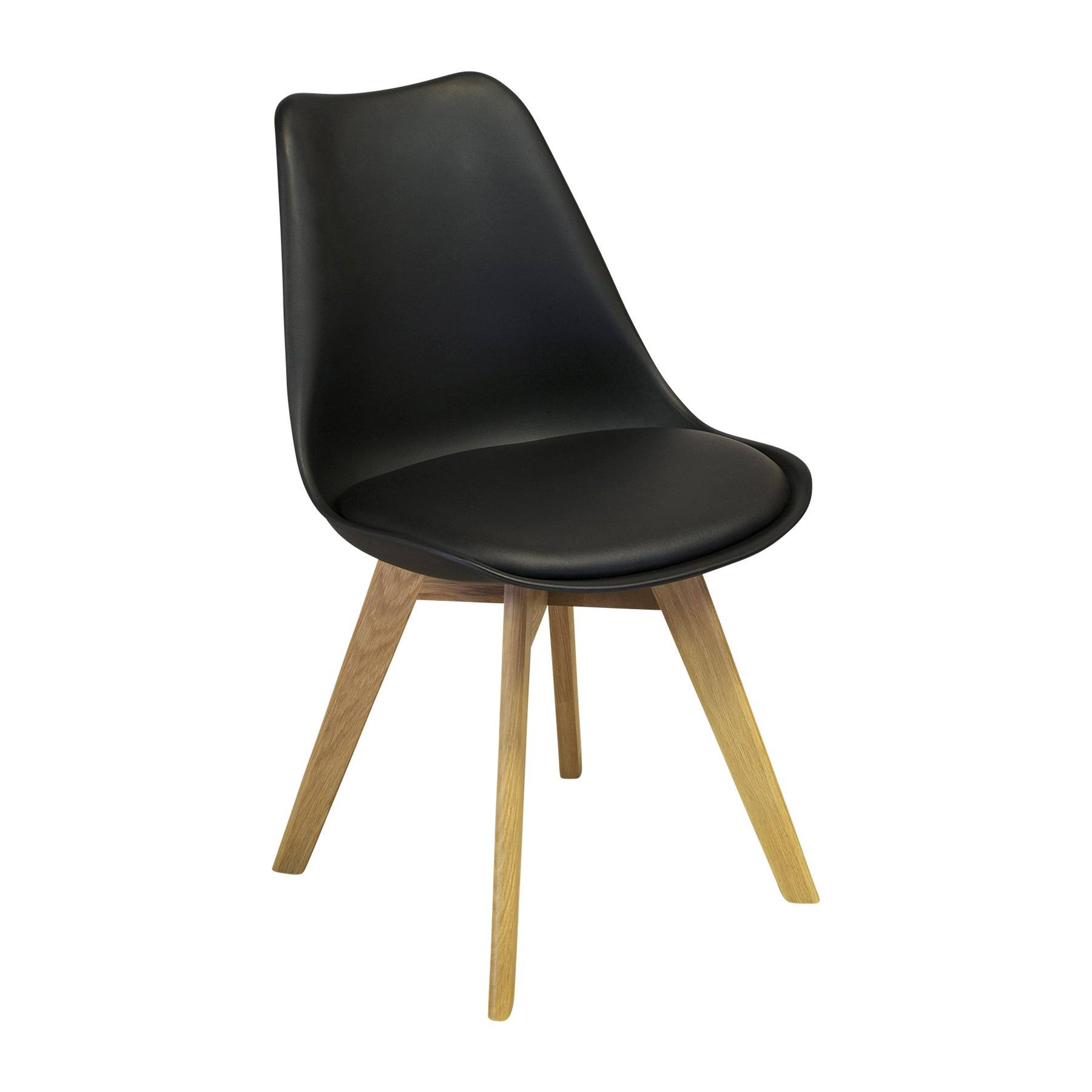 Design Tree Home Jacob Dining Chair, Mid Century Modern, White