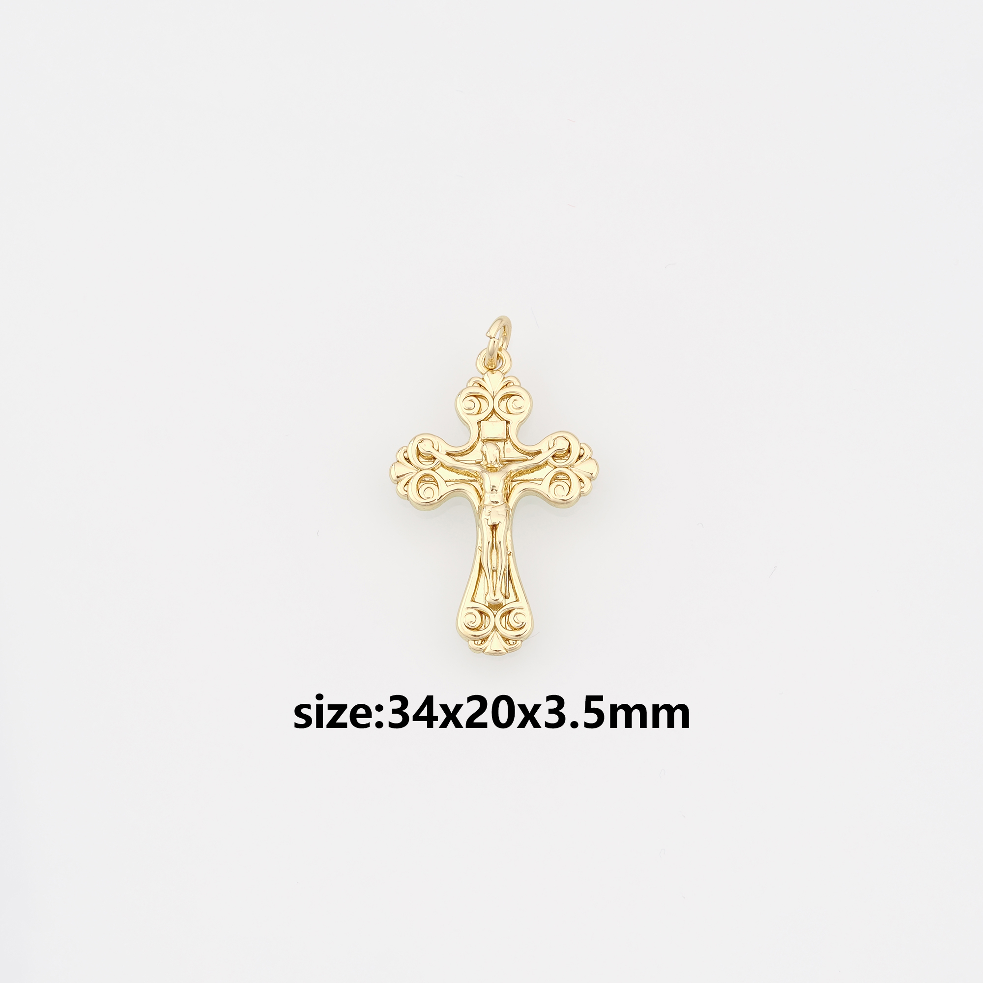 18K Gold Filled Benedict Pendant,Dainty Benedict Charm Earrings Necklace for DIY Jewelry Making Supply