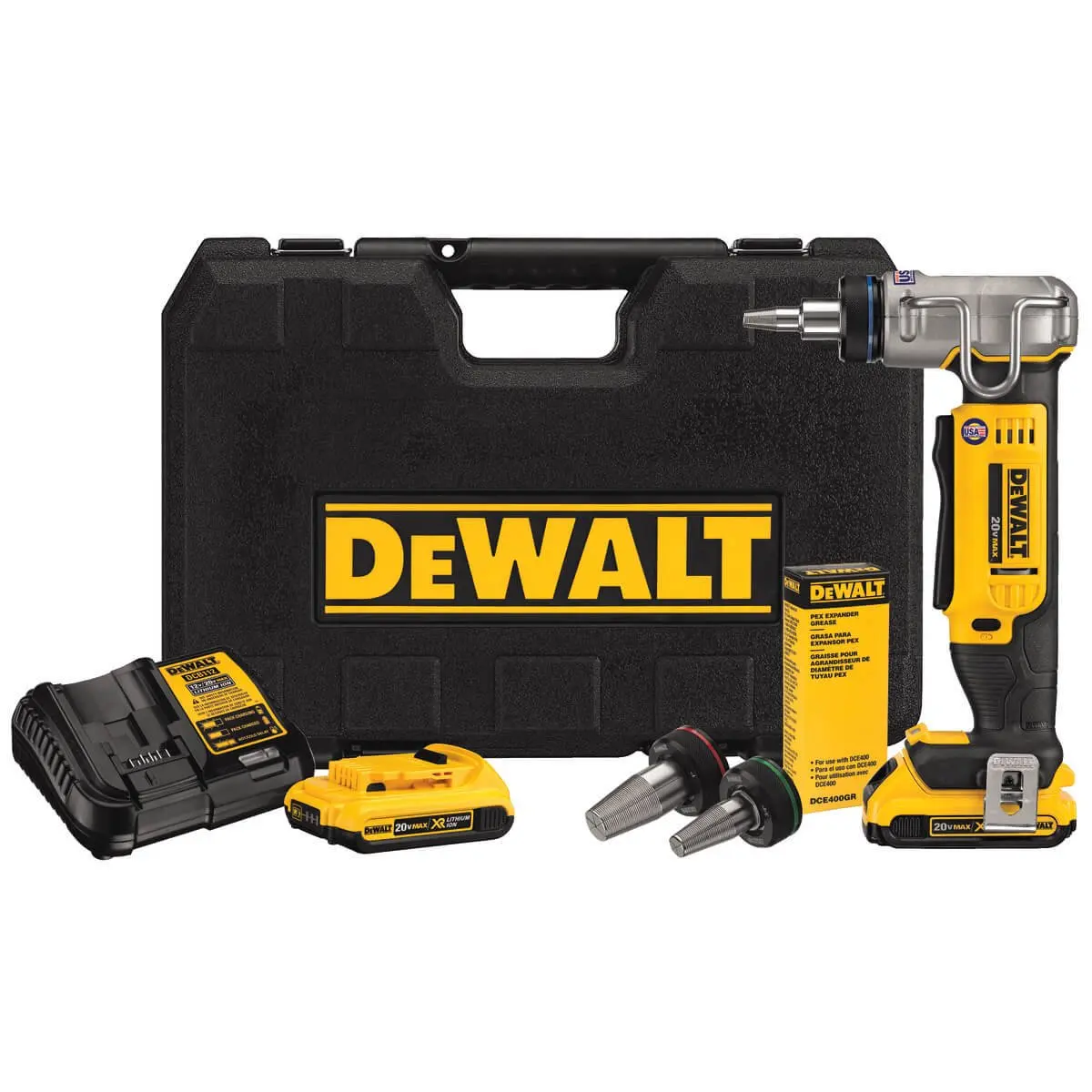 2026 DEWALT DCE400D2-20V Max* Pex Expander Tool Kit, 1-Inch