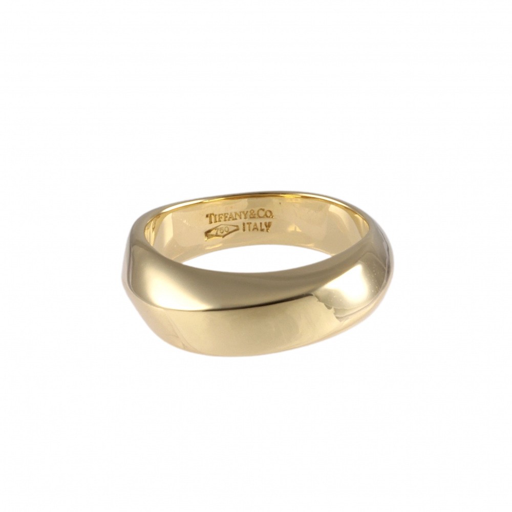Tiffany & Co. Tiffany Twist Knife Edge K18YG Yellow Gold Ring