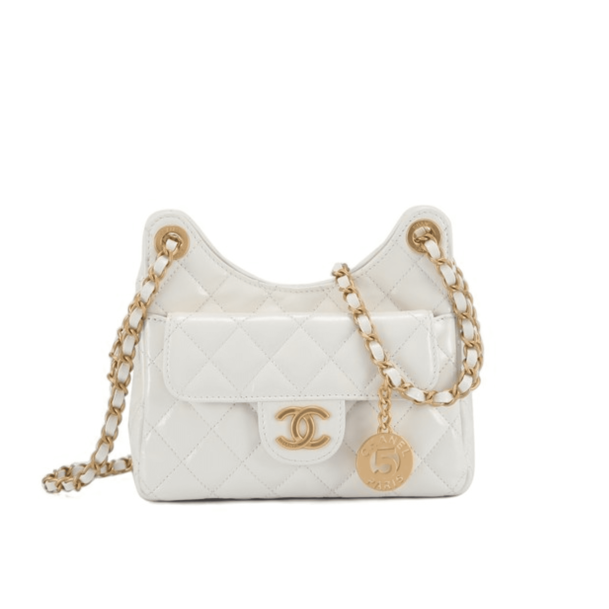 Chanel Hobo Bag in Shiny Crumpled Calfskin 22.5cm