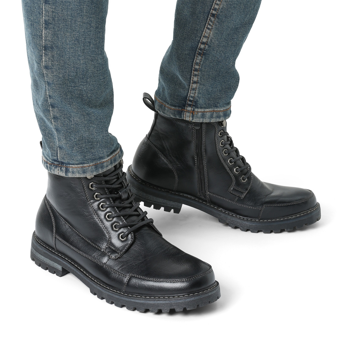 Men's Durable Motorcycles Lace-Up Combat Boots