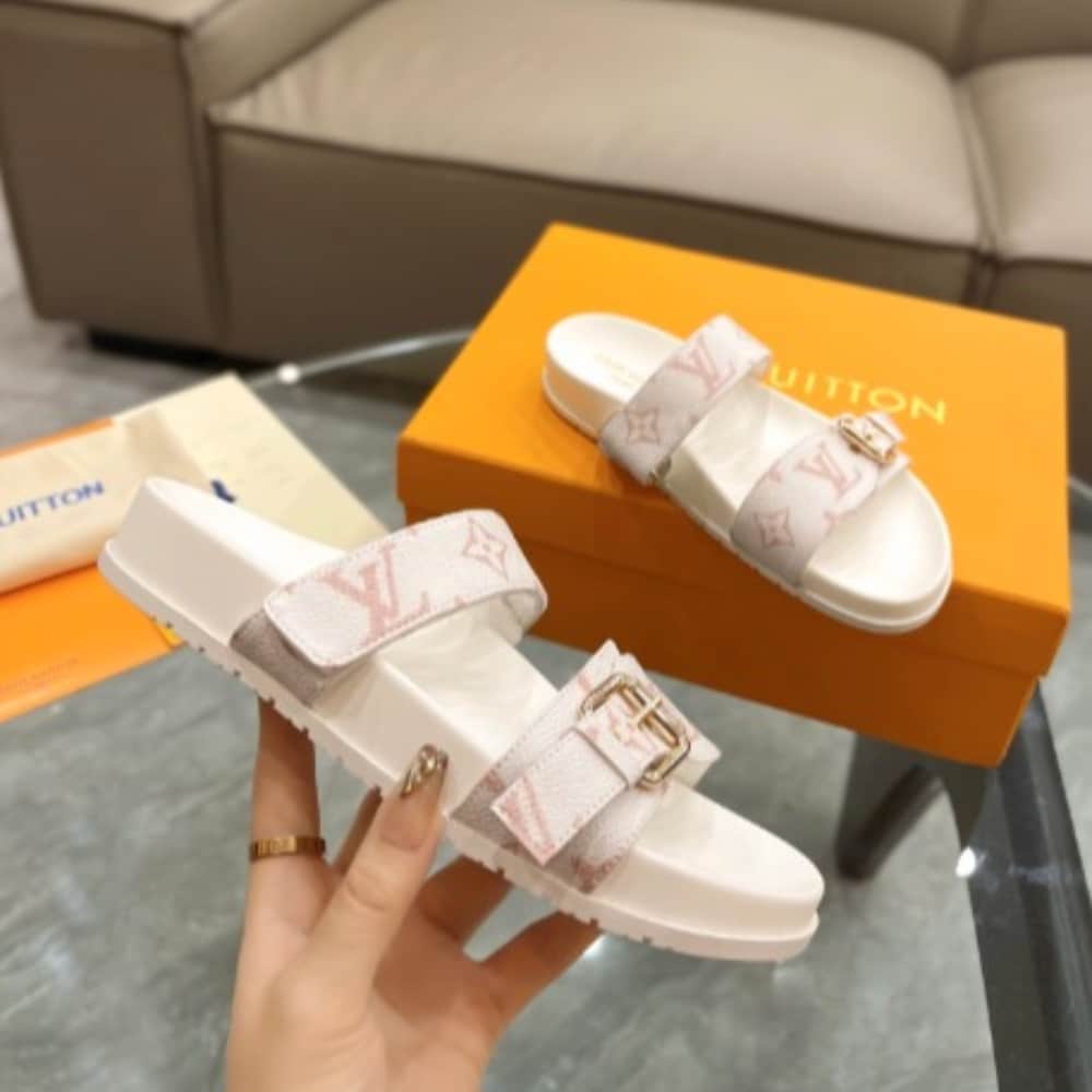 Louis Vuitton Bom Dia Flat Comfort Mule White