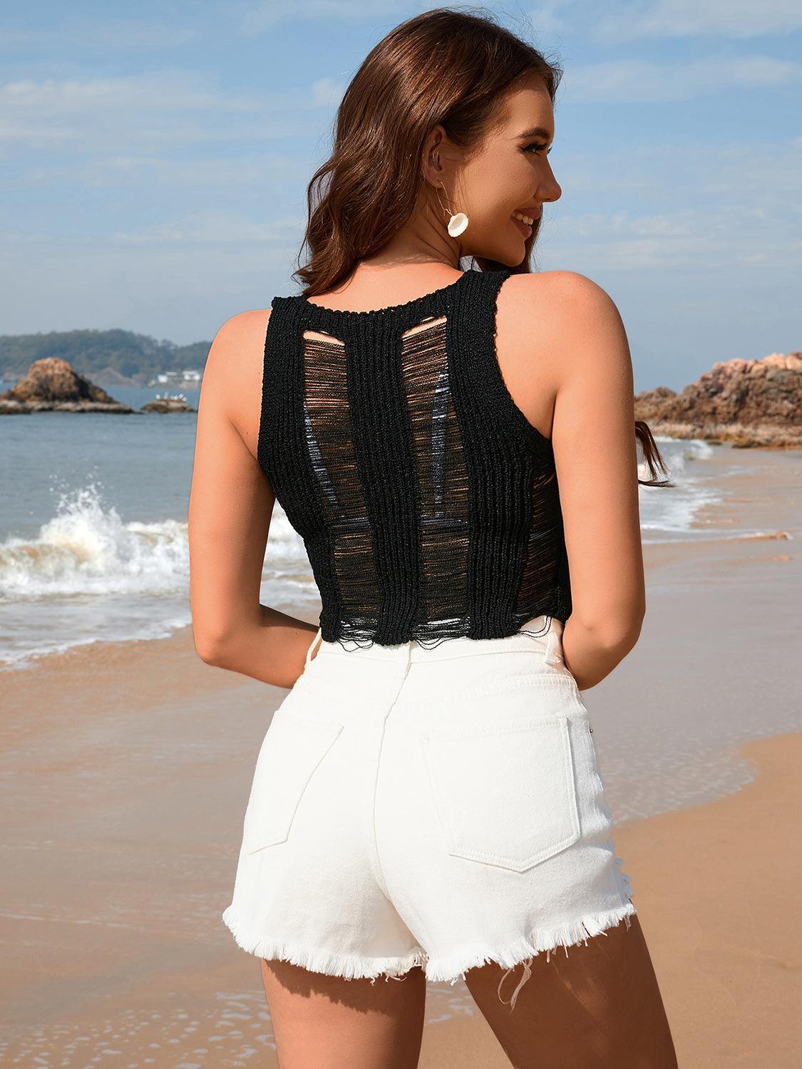 Sheer Knit Cover UpClistos