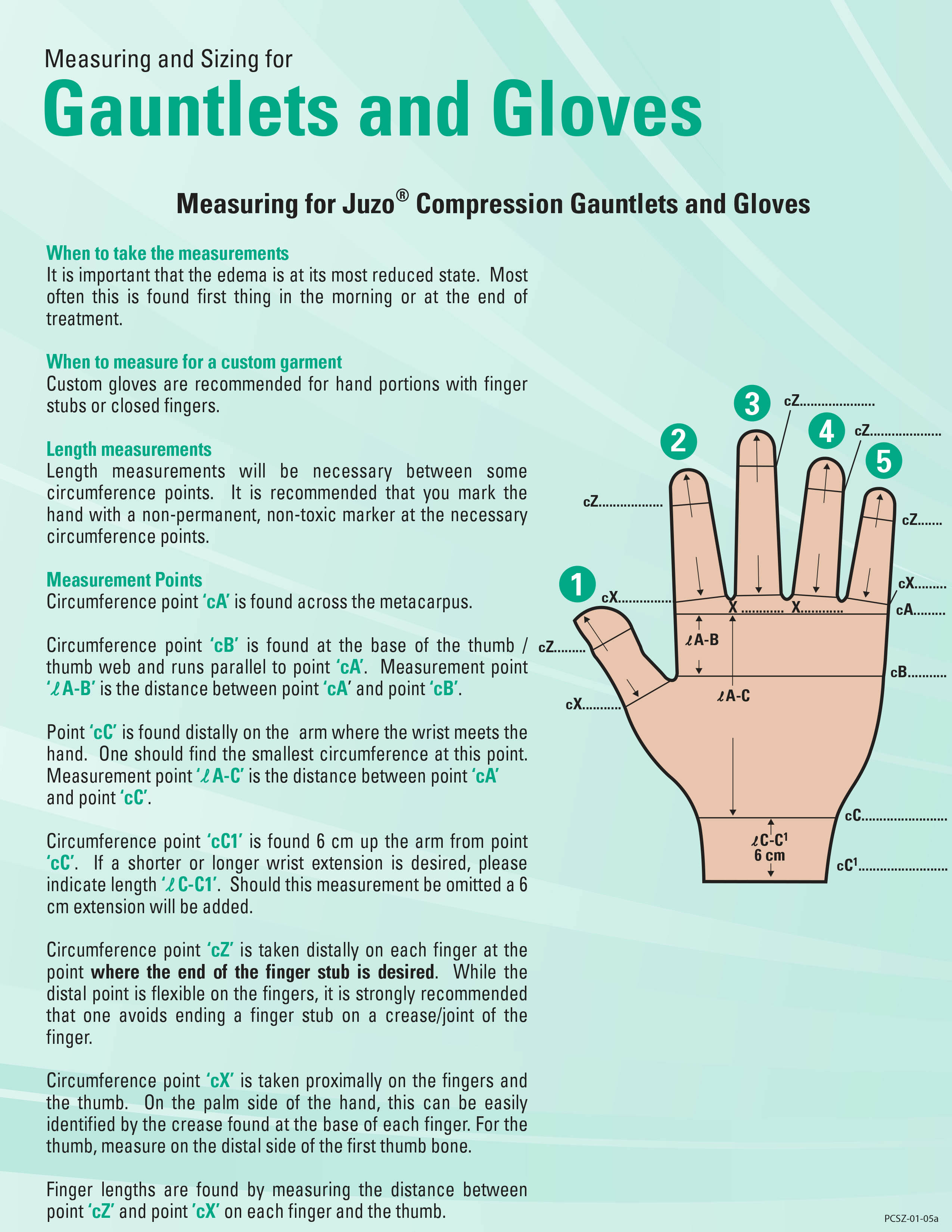 Juzo Expert 30-40 mmHg Glove 1 / Beige