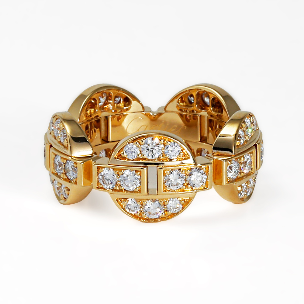 Cartier Imalia Ring 18K Yellow Gold Diamond
