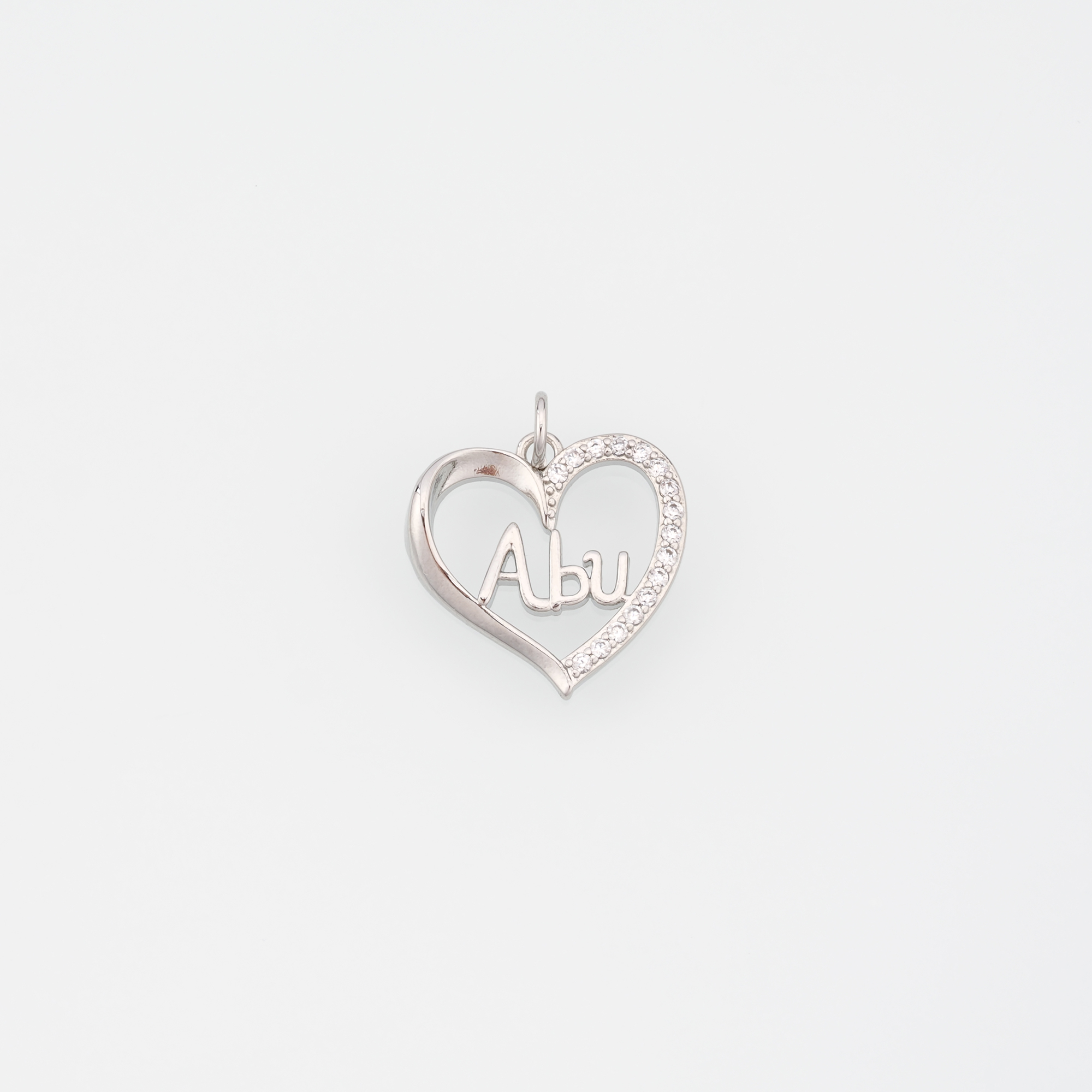 18K Gold Filled Heart Pendant,CZ Micro Pave Heart Charm Earrings Necklace for DIY Jewelry Making Supply