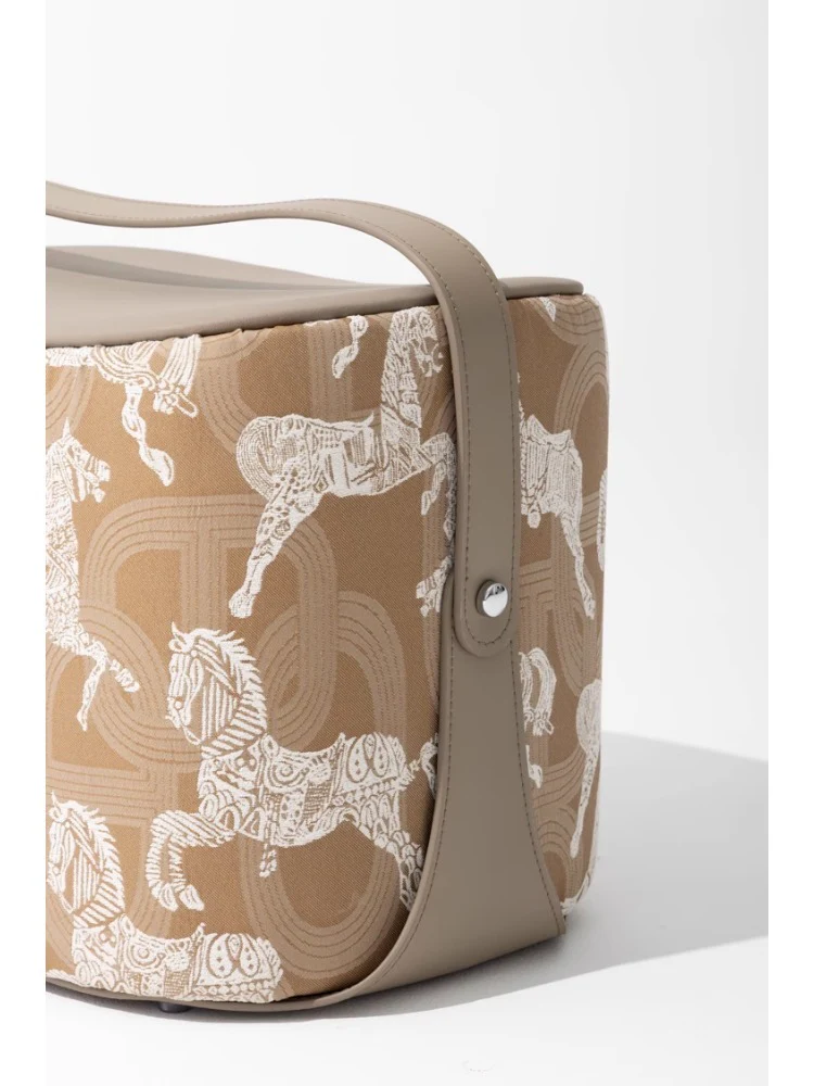 CH079 - H Deco Saddle Stool Orange Golden Brown: Portable, Bedside, Living Room, Versatile Side Table