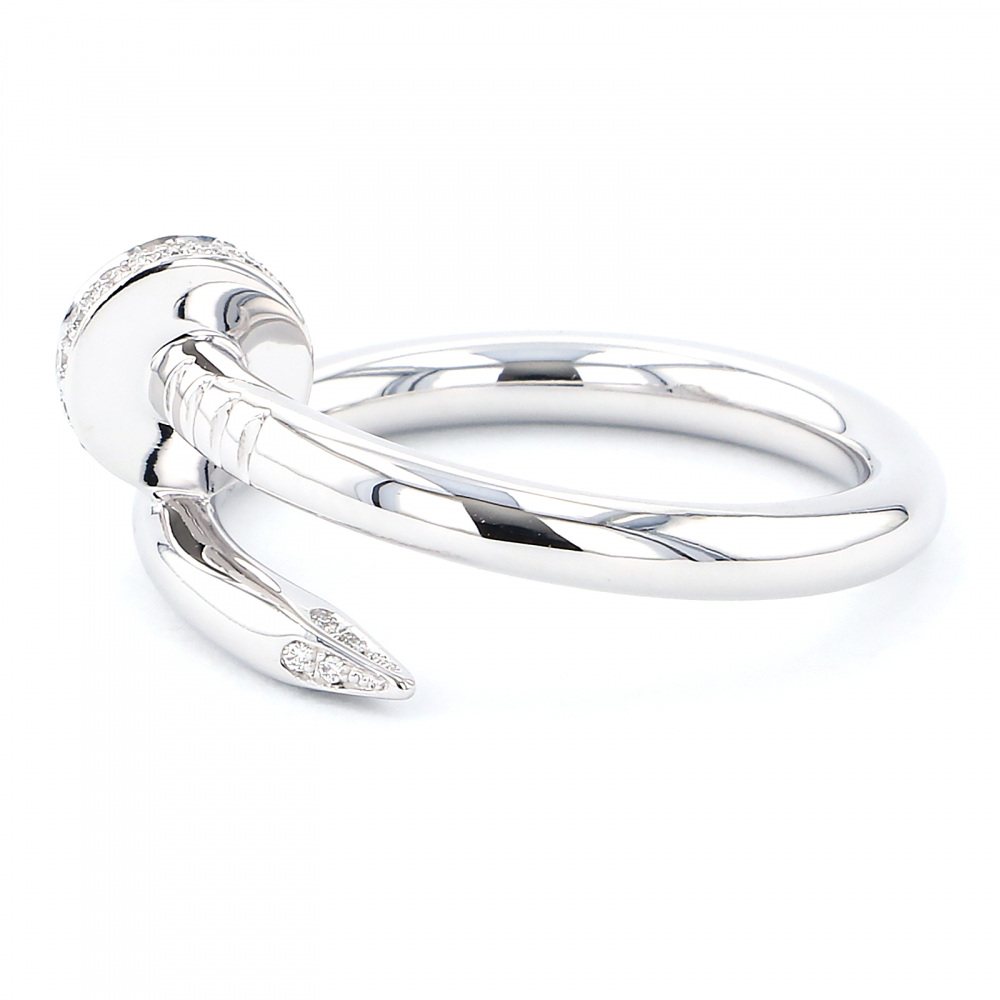 Cartier Juste un Clou Ring 18K White Gold Diamond