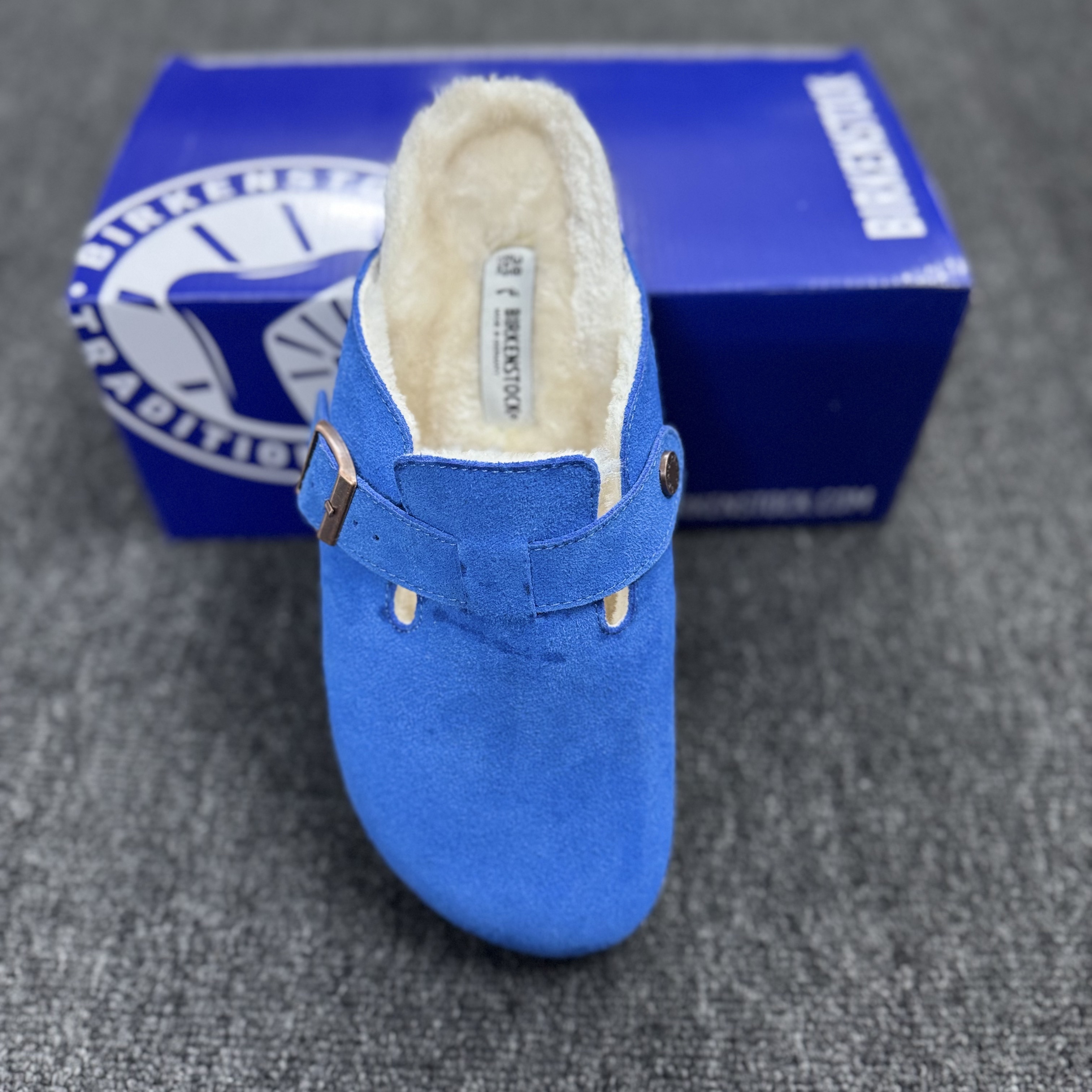 Birkenstock Boston Suede Fleece-Lined Casual Shoes