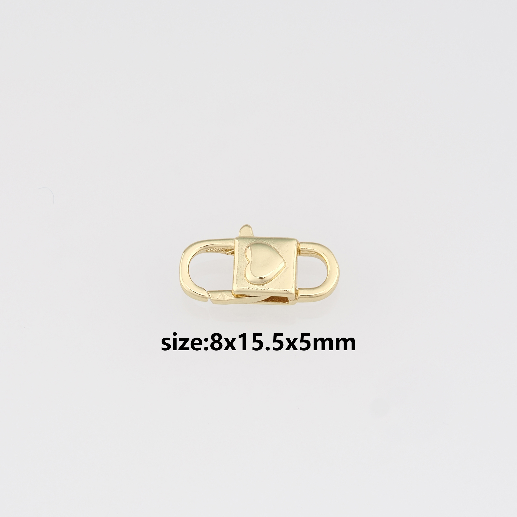 18K Gold Filled Lobster Claw Clasp,Lobster Clasp Lock,Spring Buckle for DIY Jewelry Necklace Bracelet