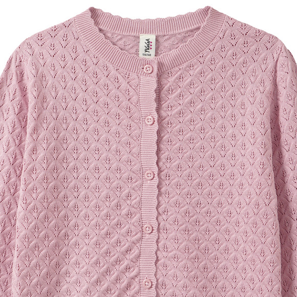 Yigga Mädchen Strickjacke mit Ajour-Muster