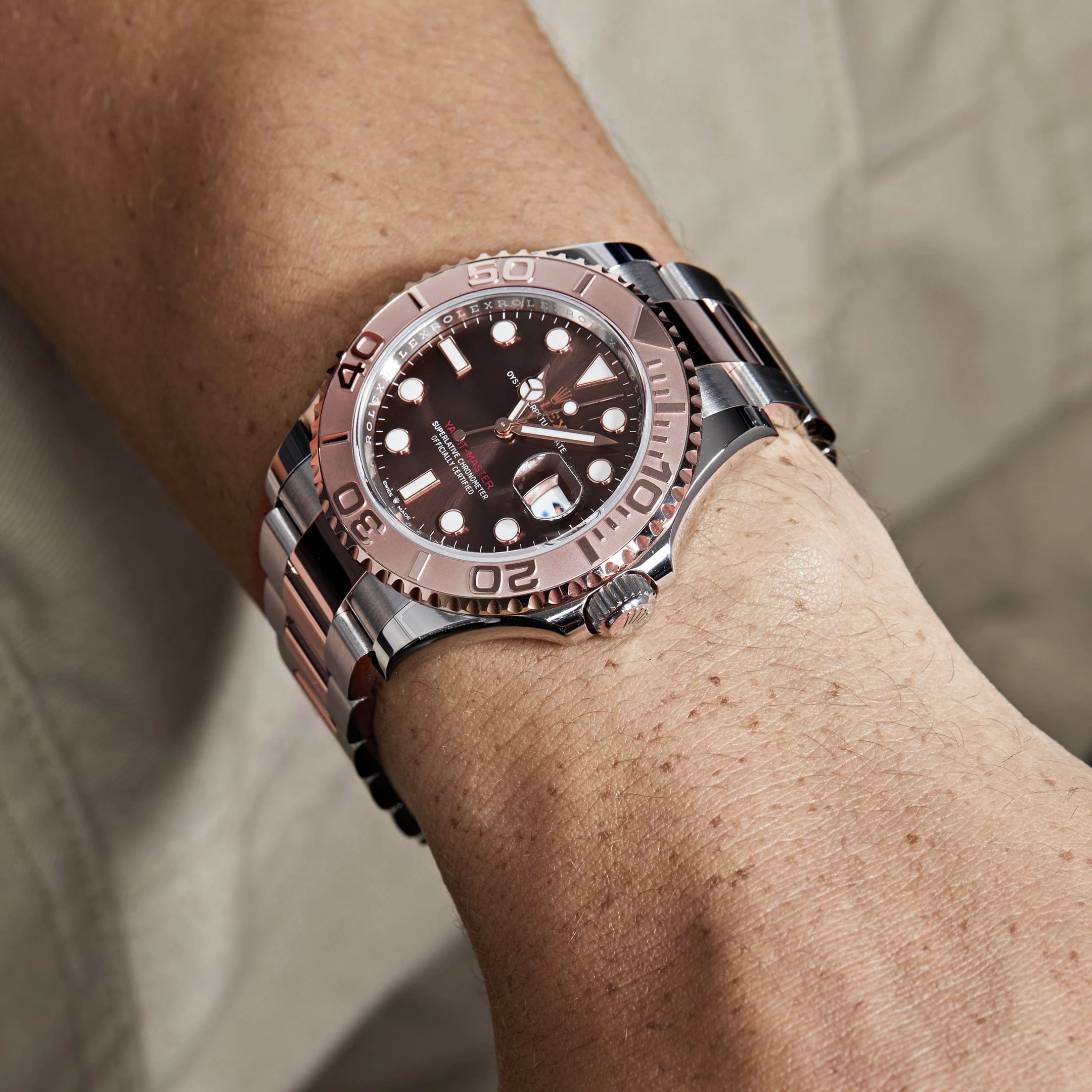 Rolex Yacht-Master 40 126621 Stainless Steel Rose Gold Chocolate Dial (2025)