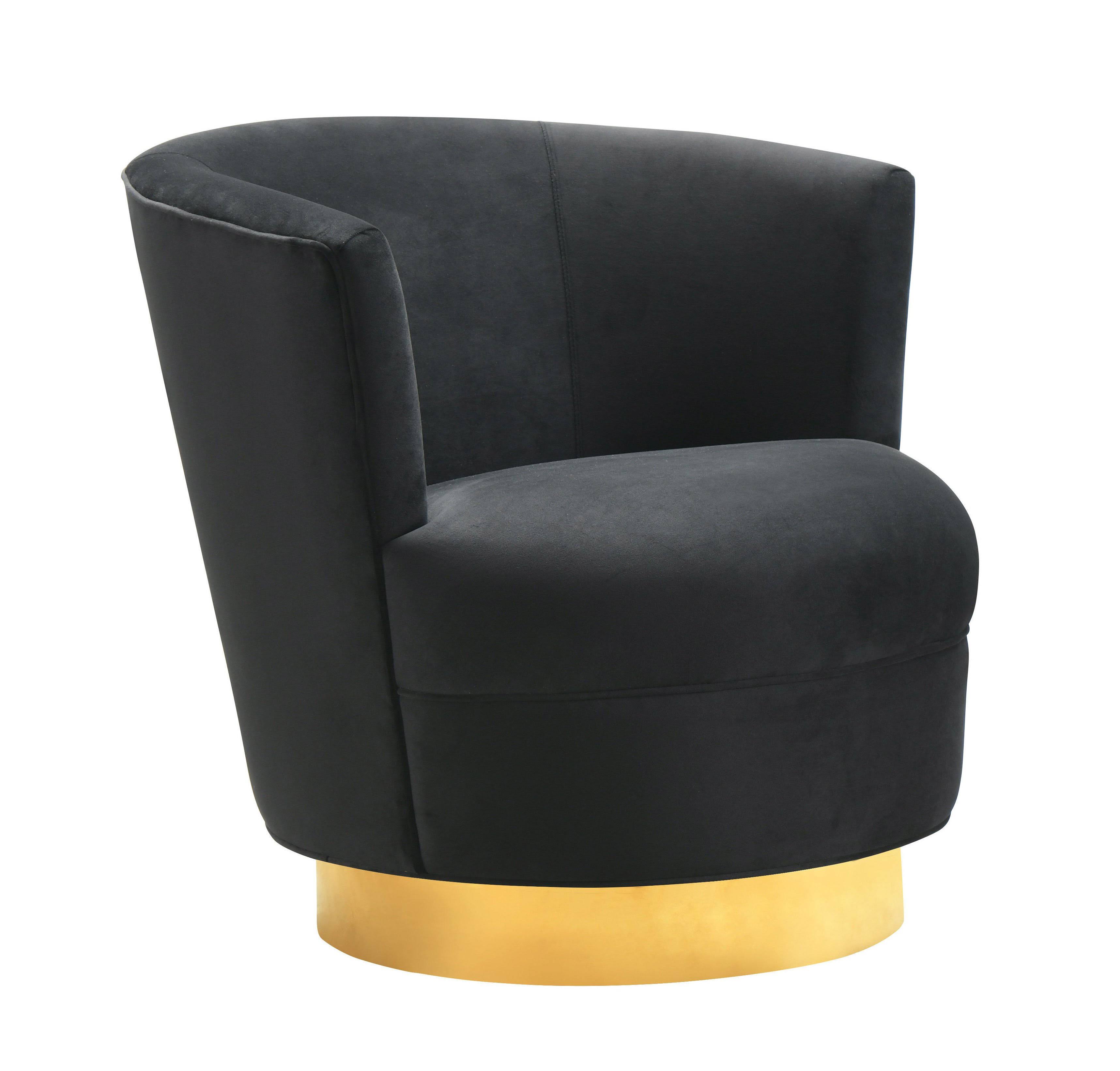 TOV Furniture Noah Grey Swivel Chair