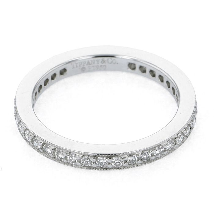 Tiffany & Co. Tiffany Legacy Band PT950 Ring Platinum Diamond