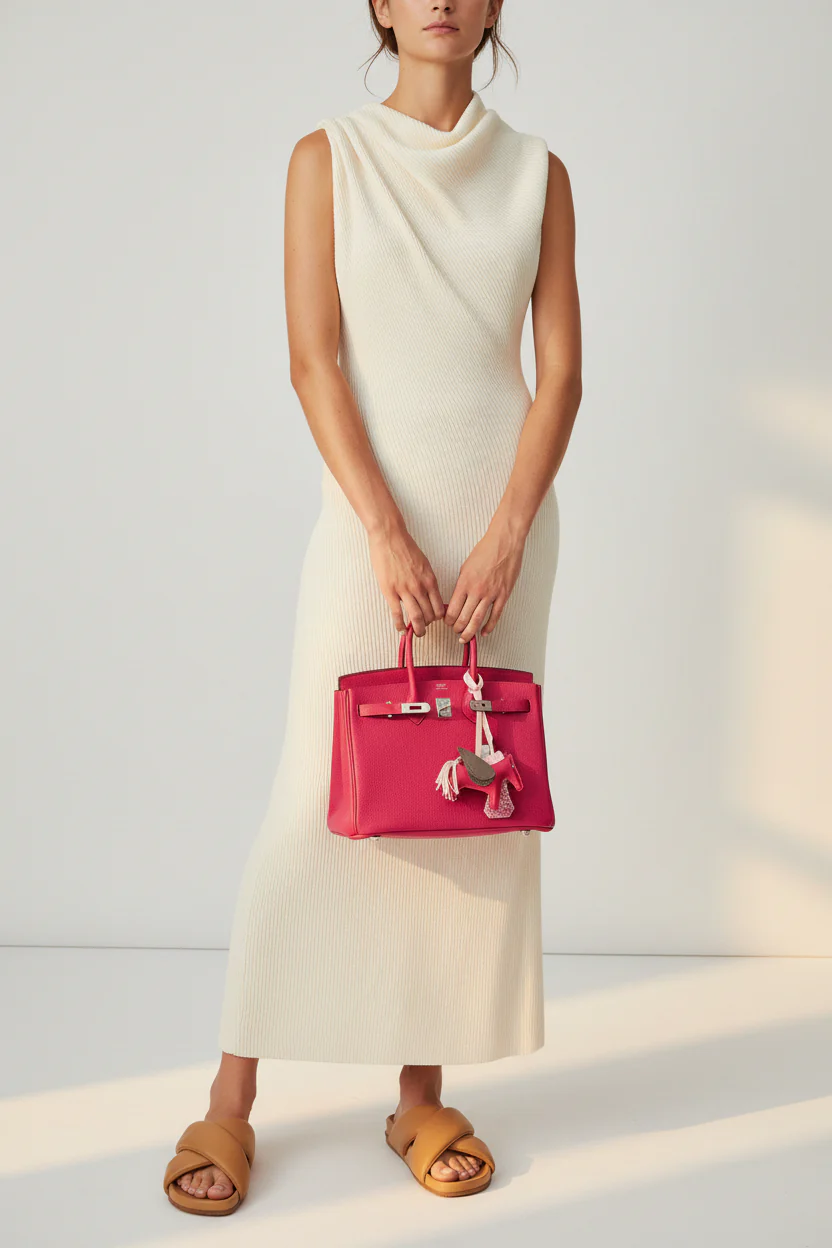 Hermès Birkin 25 Rose Mexico Togo Palladium Hardware