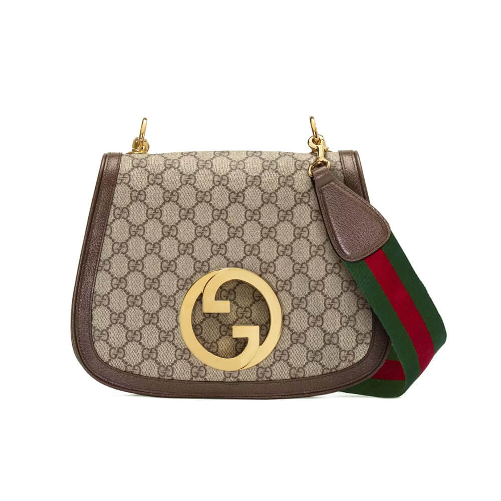Gucci Blondie Medium Shoulder Bag With Round Interlocking G