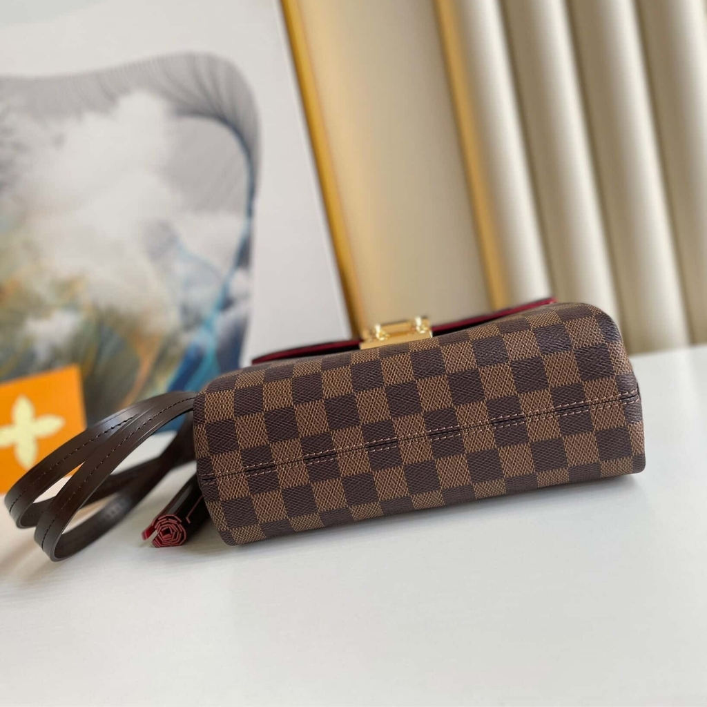 [Premium quality] – Louis Vuitton Croisette Damier Ebene Canvas 24cm N53000