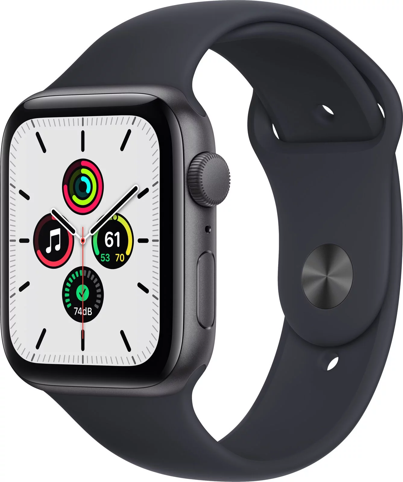 Watch SE 44mm Space Gray Aluminum Case with Midnight Sport Band MKQ63LL/A
