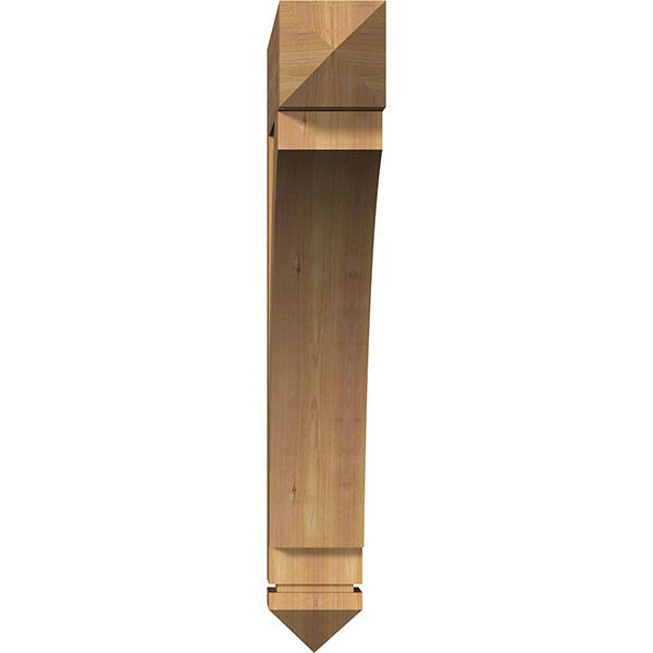 Ekena Millwork BKT06X36X36THR03SWR 5 1/2x22W x 36x22D x 36x22H Thorton Arts u0026 Crafts Smooth BRACKET, Western Red Cedar