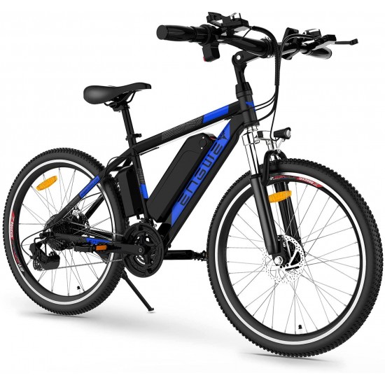 Electric Bike Adult Electric Mountain Bike 250W E-Bike 26” Electric Bicycle with Removable 36V 8Ah Battery, Professional 21 Speed Gear Electric Bicycle