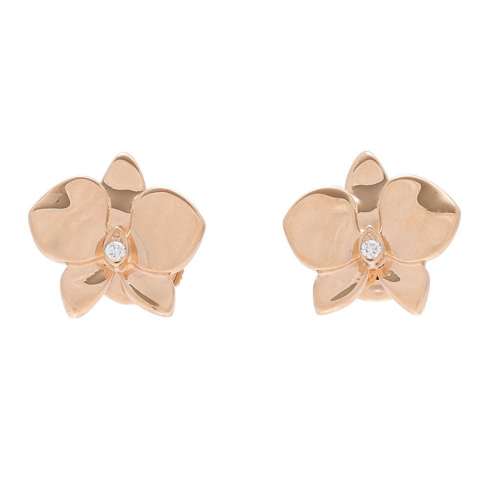 Cartier Caresdor Kidepal Earrings 18K Rose Gold B8033100