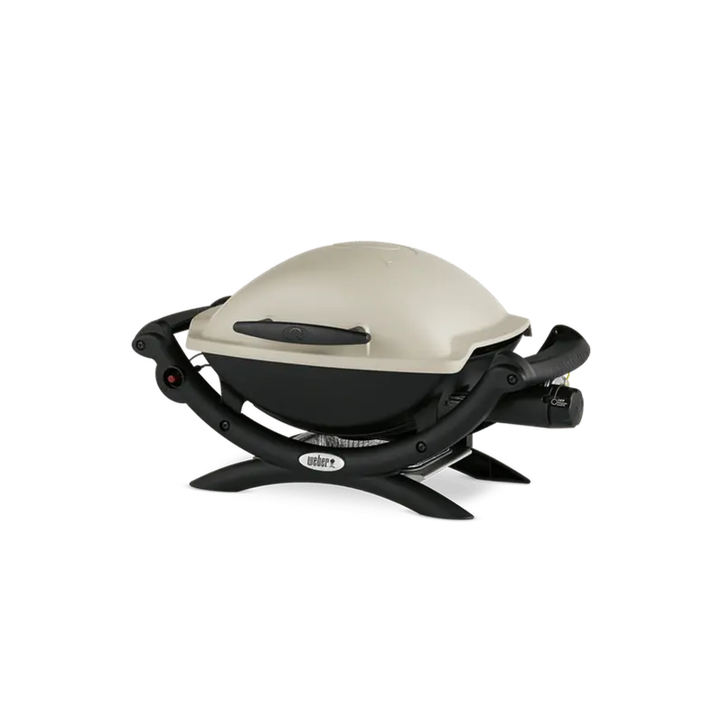 Weber Q 1000 Portable Gas Grill – Entry-Level Single-Burner Grill with Cast-Iron Grates and Compact Frame