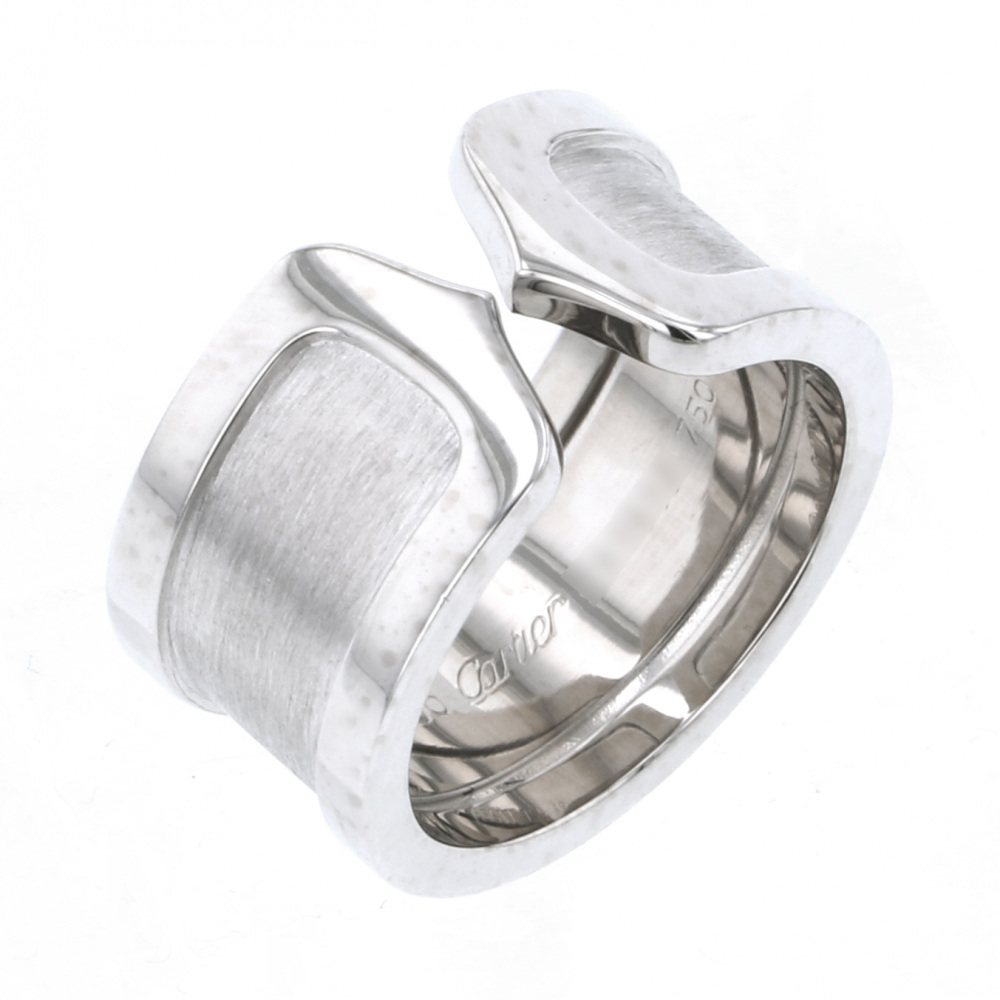 Cartier 2C C Duling #49 Ring 18K White Gold