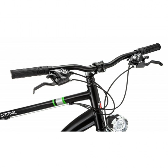 Central Men’s Commuter Bike, 700c wheels, 21 speeds, Black