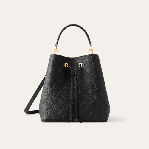 Louis Vuitton Néonoé Mm Monogram Empreinte Black 10.2 Inches M45256