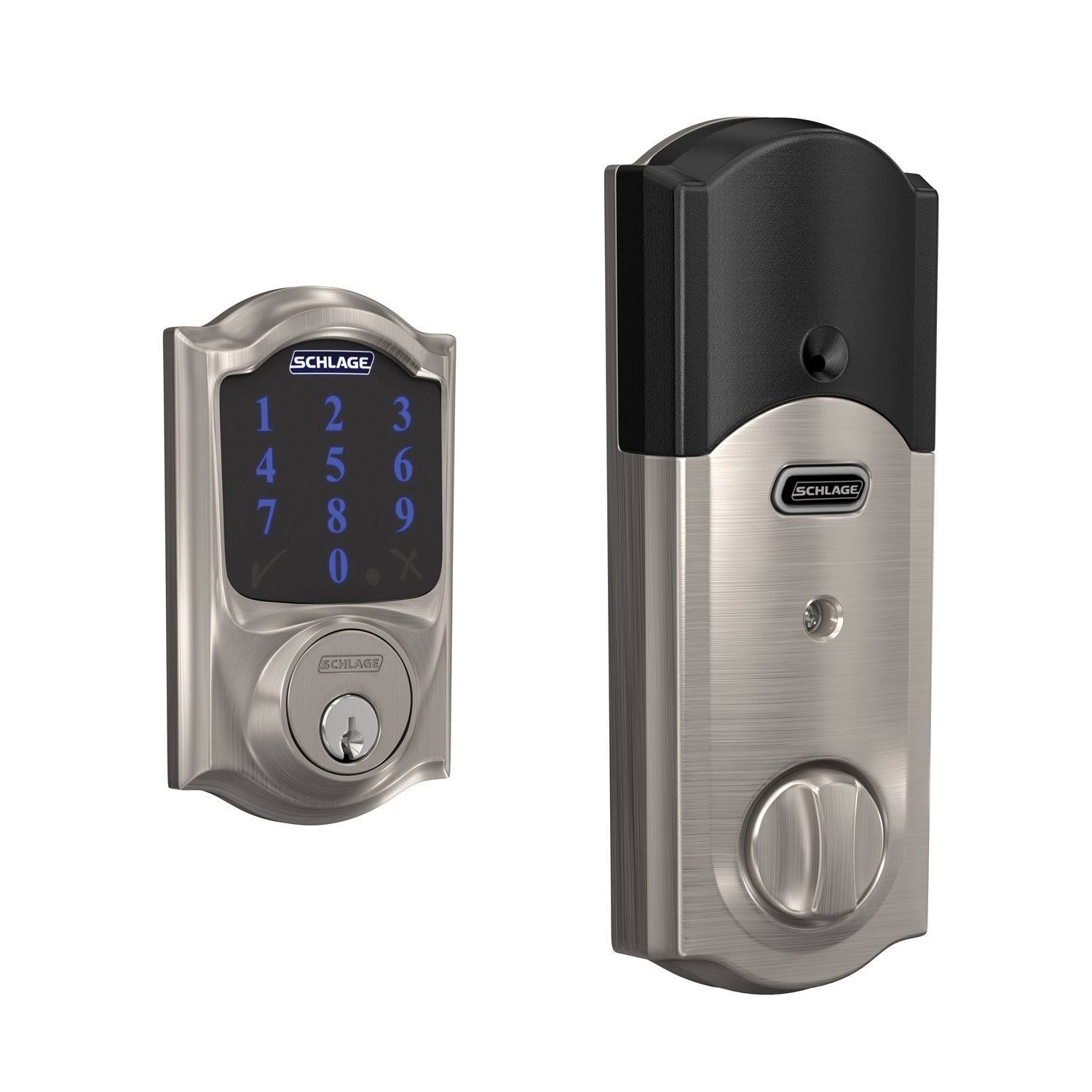 Schlage BE469NX-CAM Connect Camelot Touchscreen Electronic Deadbolt, Bronze