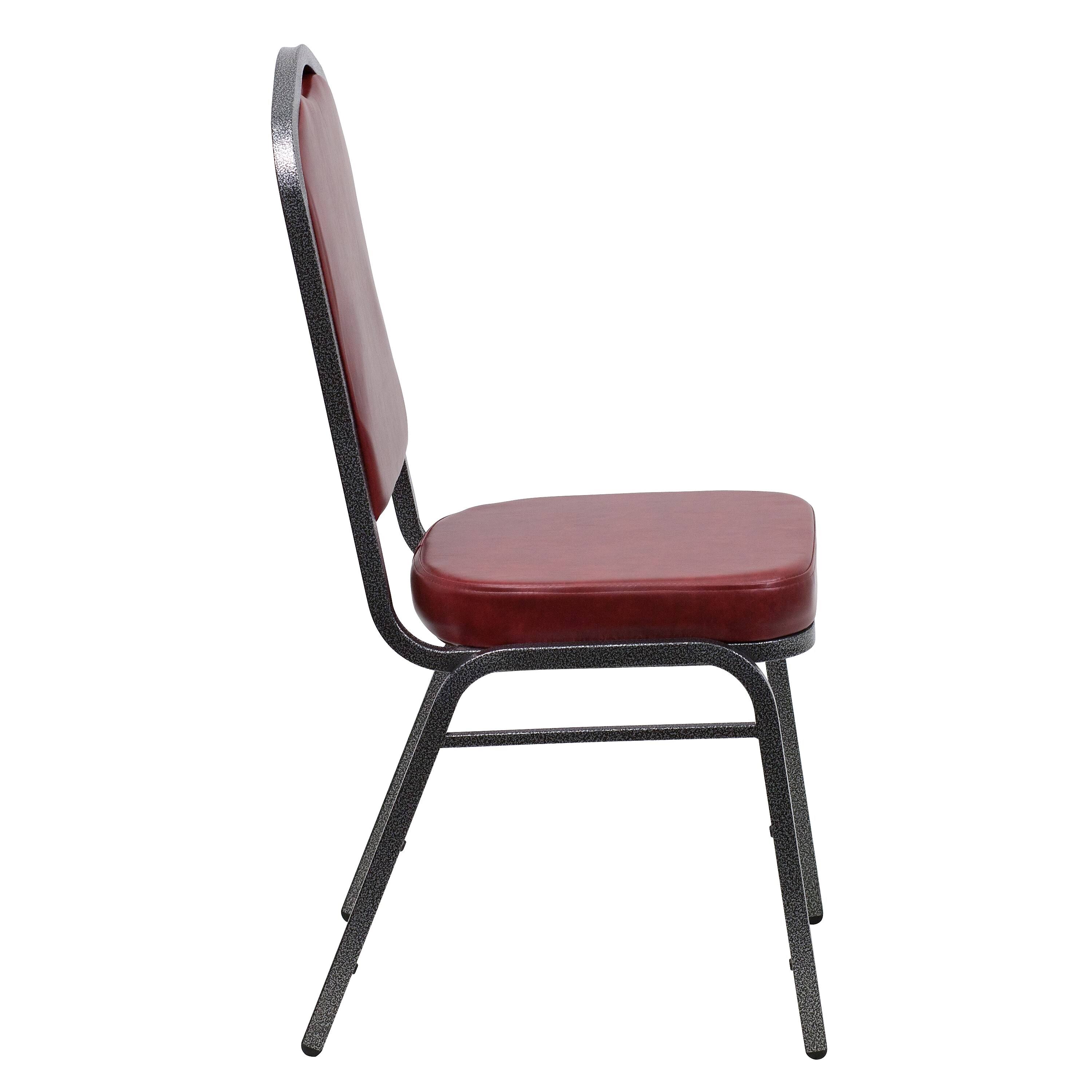 Flash Furniture 4 Pk. Hercules Series Crown Back Stacking Banquet Chair with 2.5&& Thick Seat - Frame